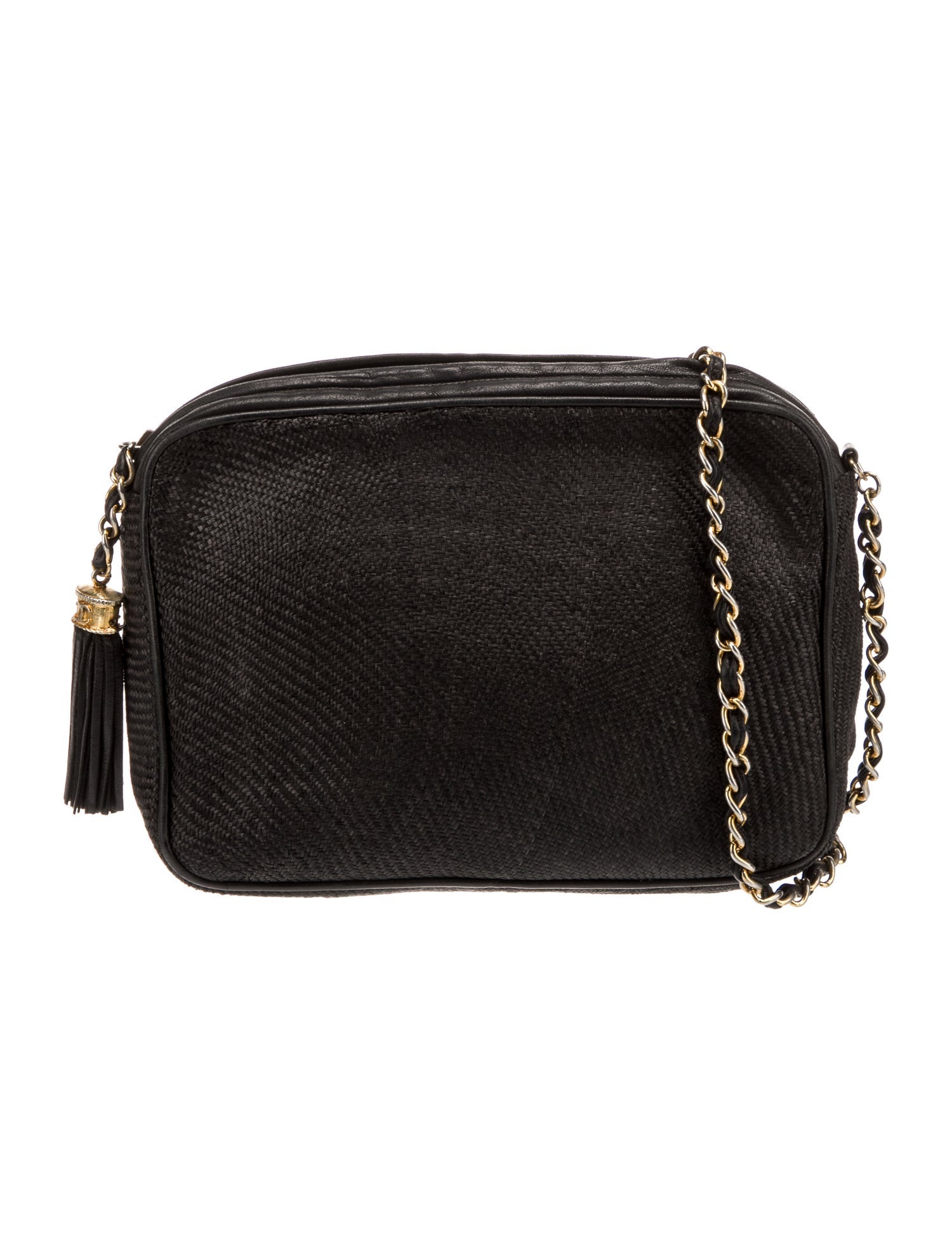 Chanel Raffia CC Camera Bag